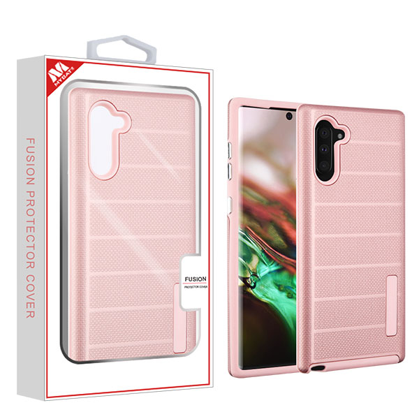 Picture of MyBat Fusion Protector Cover for Samsung Galaxy Note 10 (6.3) - Rose Gold Dots Textured / Rose Gold