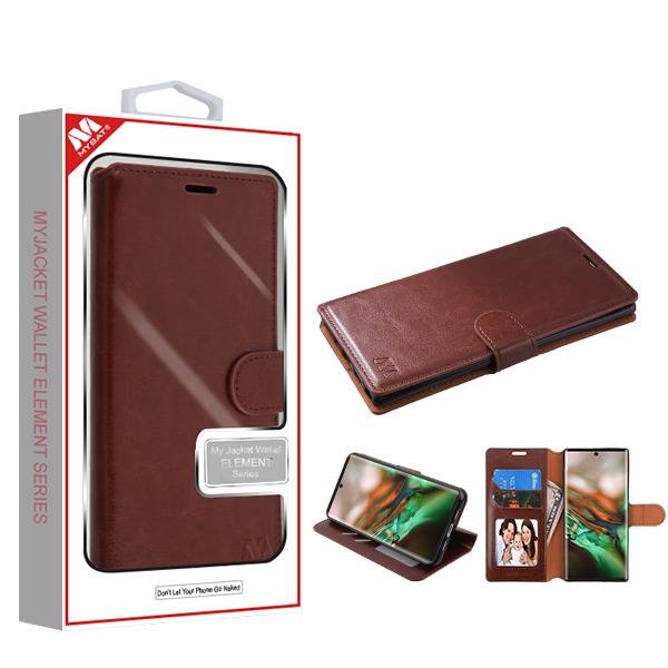 Picture of MyBat MyJacket Wallet Element Series for Samsung Galaxy Note 10 (6.3) - Brown