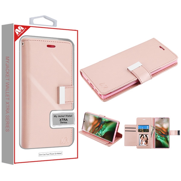 Picture of MyBat MyJacket Wallet Xtra Series for Samsung Galaxy Note 10 (6.3) - Rose Gold