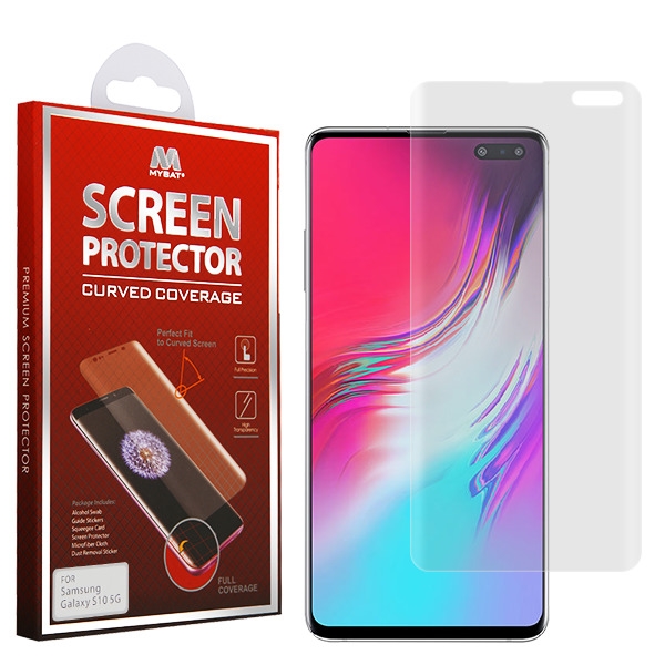 Picture of MyBat Screen Protector (with Curved Coverage) for Samsung Galaxy S10 5G - Clear