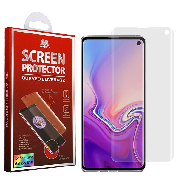 Picture of MyBat Screen Protector (with Curved Coverage) for Samsung Galaxy S10 - Clear