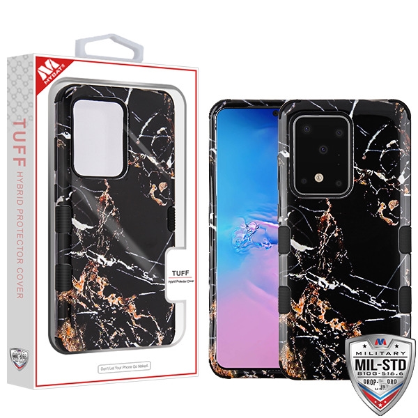 Picture of MyBat TUFF Series Case for Samsung Galaxy S20 Ultra (6.9) - Montmartre Marble / Black