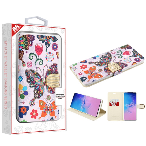 Picture of MyBat MyJacket Wallet Diamond Series for Samsung Galaxy S20 Ultra (6.9) - Butterfly Wonderland