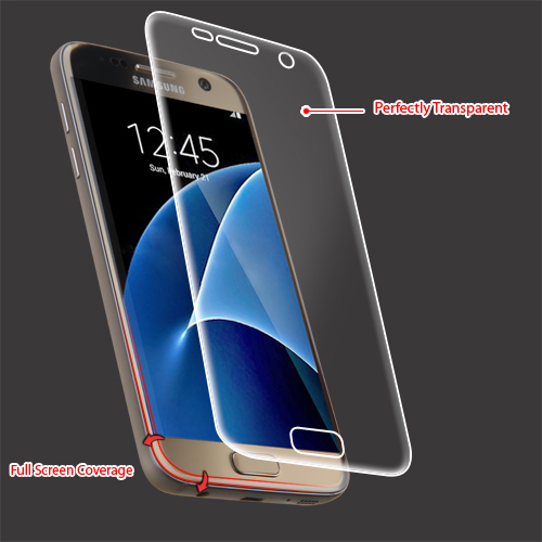 Picture of MyBat Screen Protector (with Full Screen Coverage) for Samsung G930 (Galaxy S7) - Clear