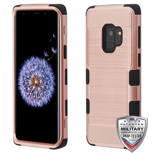 Picture of MyBat TUFF Series Case for Samsung Galaxy S9 - Rose Gold Brushed / Black