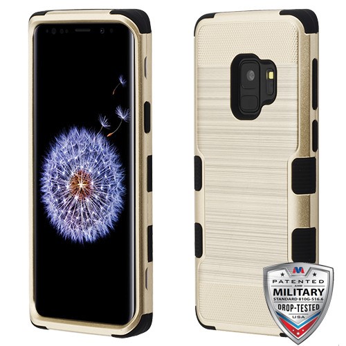 Picture of MyBat TUFF Series Case for Samsung Galaxy S9 - Gold Brushed / Black