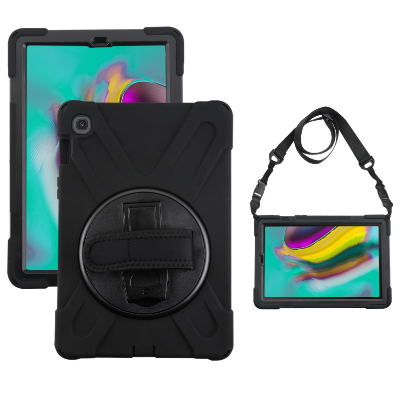 Picture of MyBat TurnTablet Xtra Grip Series - Samsung T720 (Galaxy TAB S5E 10.5) - Black / Black