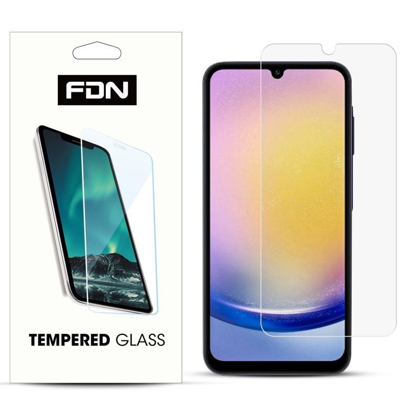 Picture of FDN Tempered Glass Screen Protector (2.5D) for Samsung Galaxy A25 5G - Clear