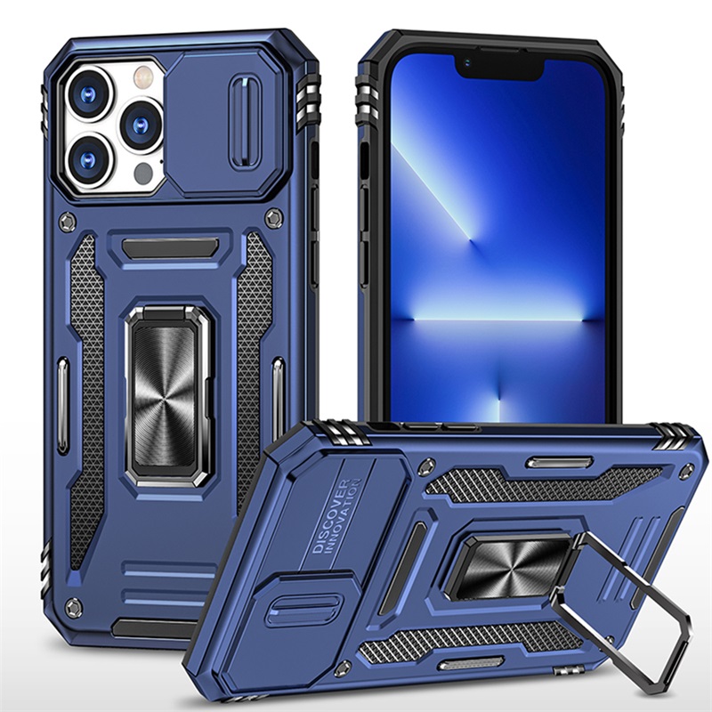 Picture of Dreamify USA Triumph Rubberized Hybrid Case for iPhone 15 Pro (6.1) - Navy