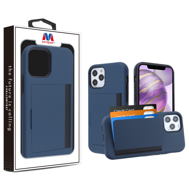 Picture of MyBat Poket Hybrid Protector Cover for Apple iPhone 12 Pro Max (6.7) - Ink Blue / Black