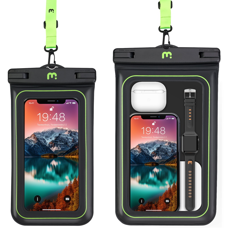 Picture of MyBat Pro Universal Floating Waterproof Phone Pouch +  Universal Floating Waterproof Phone Pouch (XL Size) - Black
