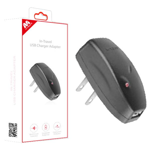 Picture of MyBat In-Travel USB Charger Adapter (with IC chips) - Black